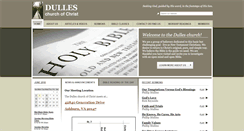 Desktop Screenshot of dulleschurchofchrist.org