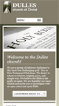Mobile Screenshot of dulleschurchofchrist.org