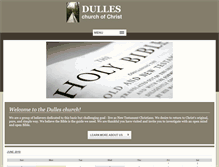 Tablet Screenshot of dulleschurchofchrist.org
